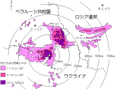 チェルノブイリ放射線ホットスポット